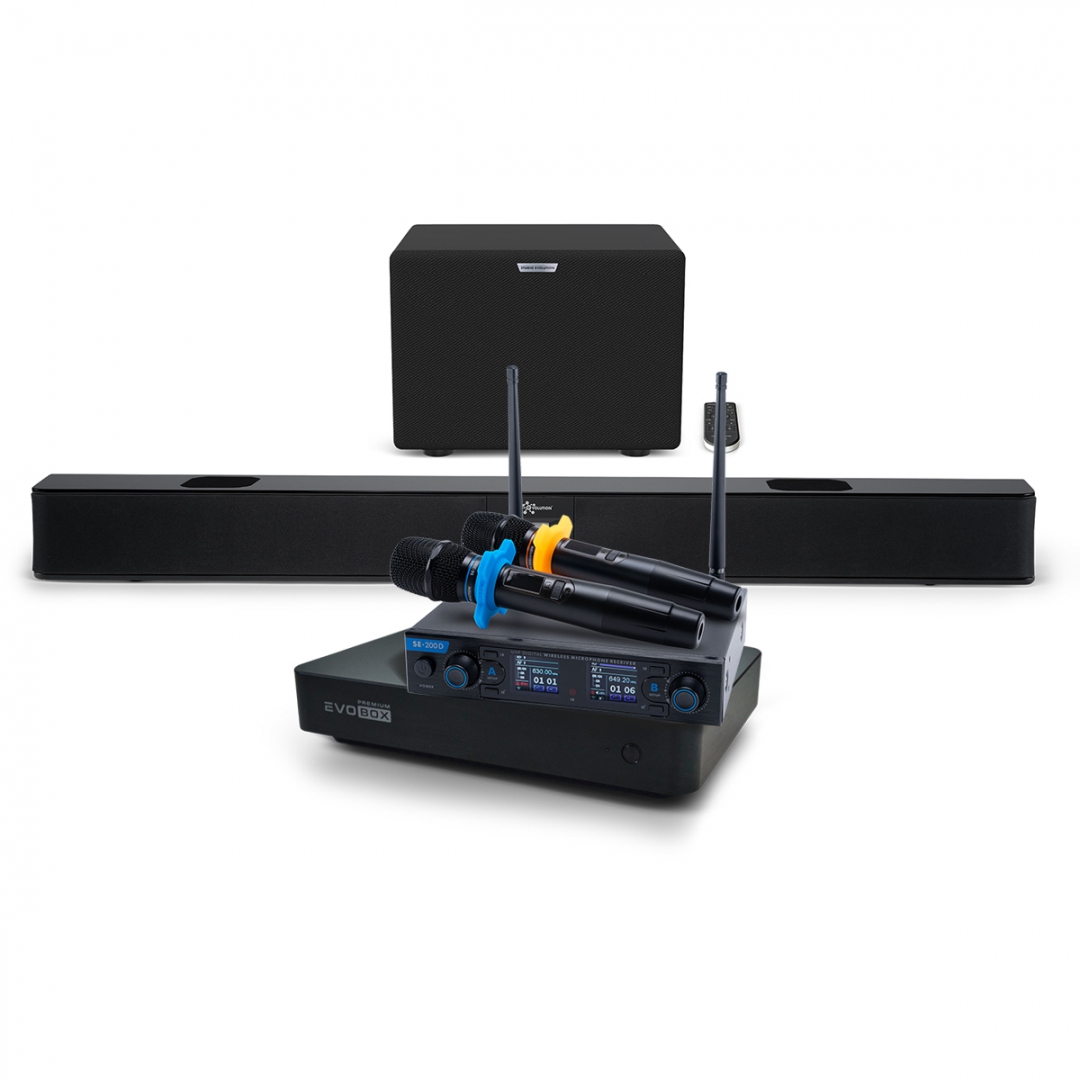 Hi-End караоке-система EVOBOX Premium + EvoSoundBar (саундбар с караоке) в Новокуйбышевске