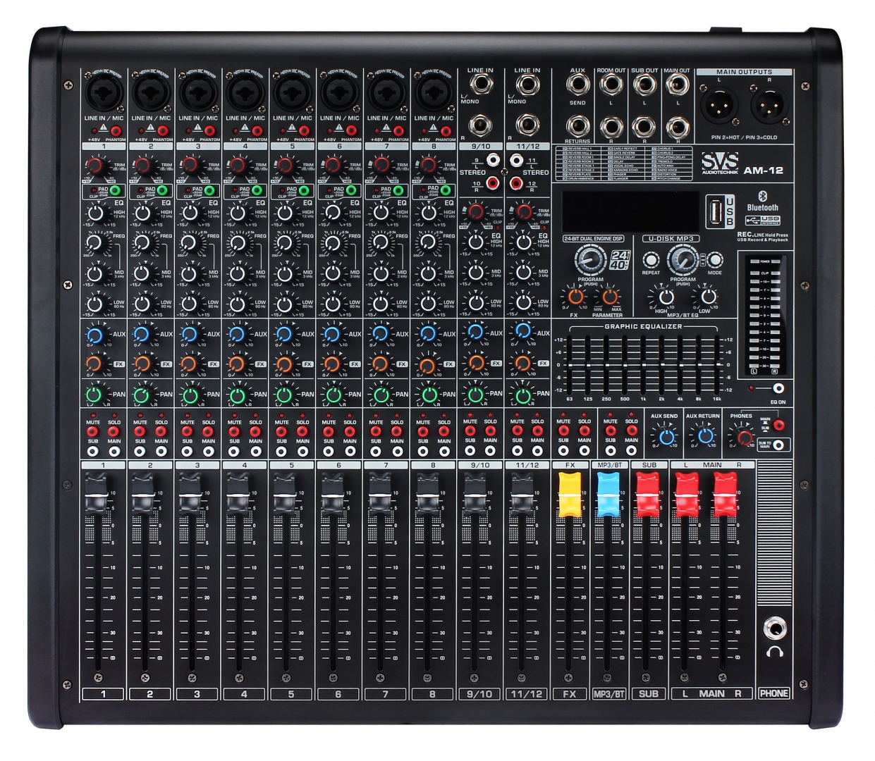 SVS Audiotechnik mixers AM-12 Микшерный пульт аналоговый, 12-канальный в Новокуйбышевске