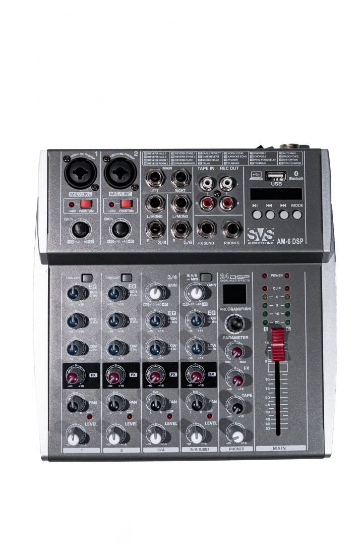 SVS Audiotechnik mixers AM-6 DSP Микшерный пульт аналоговый, 6-канальный SVS Audiotechnik mixers в Новокуйбышевске