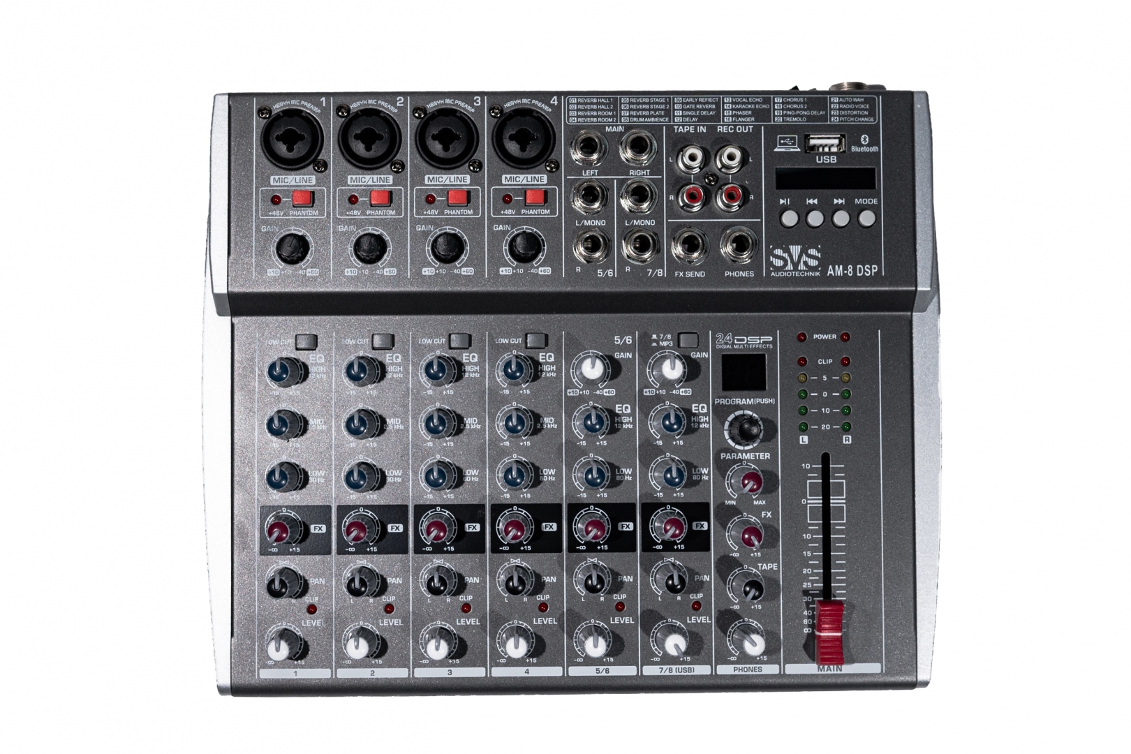 SVS Audiotechnik mixers AM-8 DSP Микшерный пульт аналоговый, 8-канальный в Новокуйбышевске